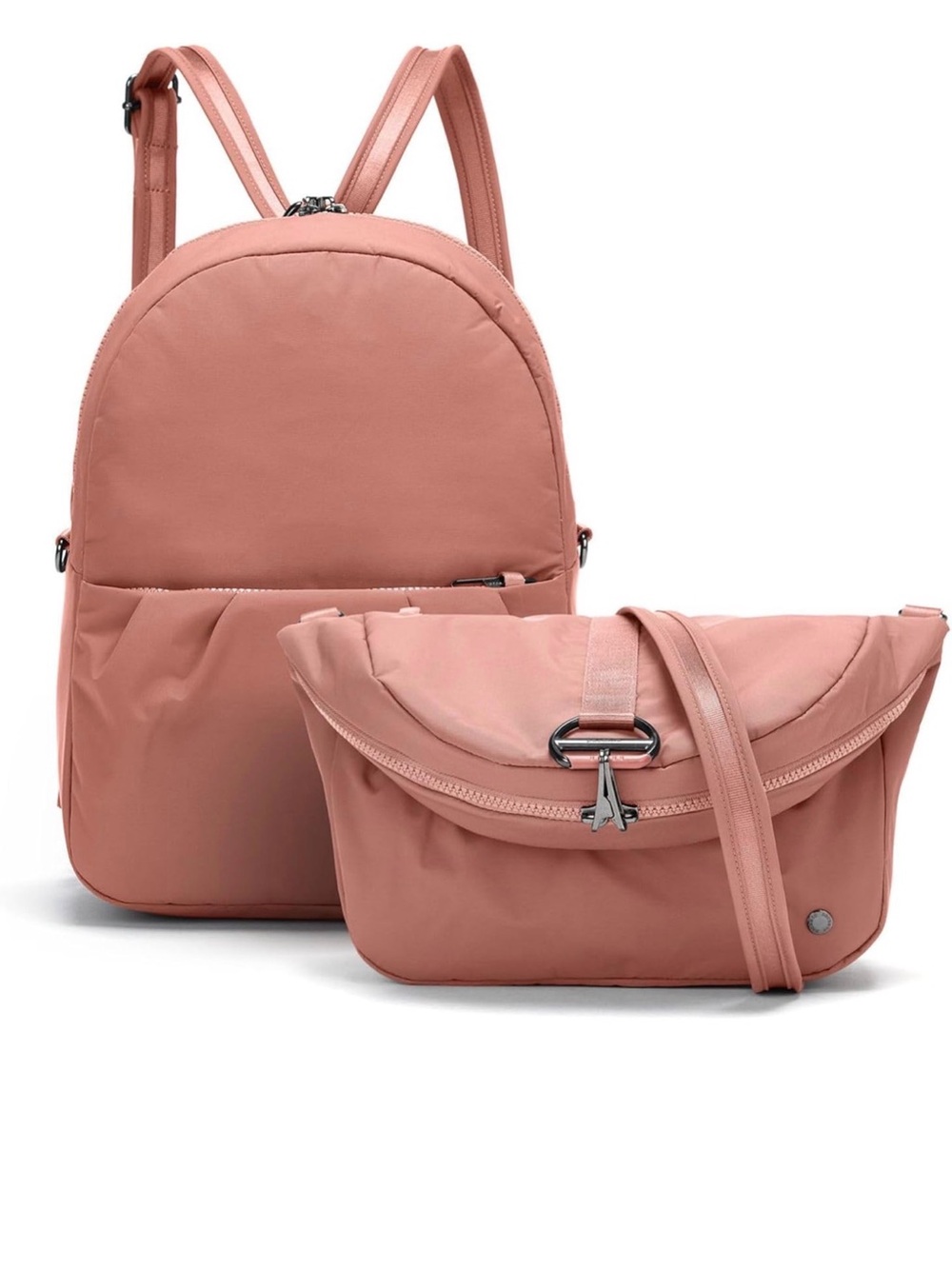 Pacsafe Peach Anti-Theft Convertible Crossbody Bag or Backpack Vacation Travel